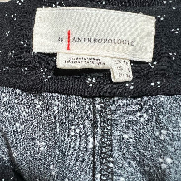 Anthropologie Wide Leg Printed Pants- 6 - Picture 9 of 9